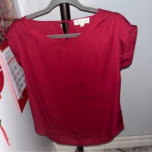Reddish Burgundy Color Top